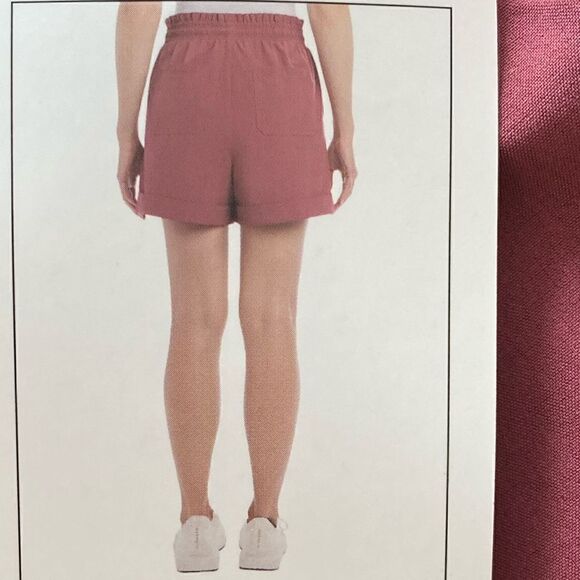 Danskin Womens' Woven Paperbag Shorts - Picture 2 of 7